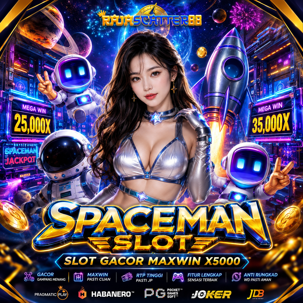 SPACEMAN (DEPO 10K) | Spaceman Slot 10k Situs Game Online Gacor Pragmatic Play Terbaru